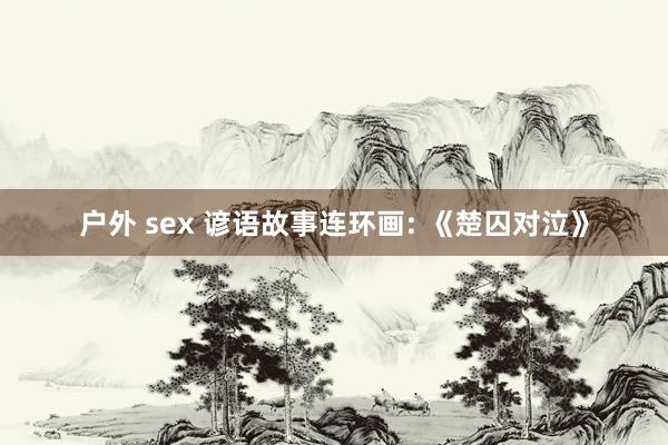 户外 sex 谚语故事连环画: 《楚囚对泣》