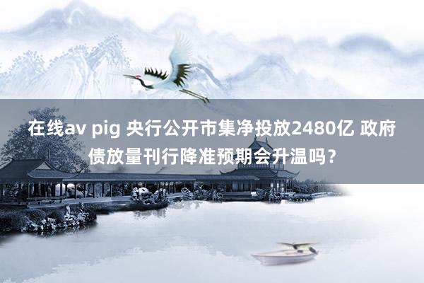 在线av pig 央行公开市集净投放2480亿 政府债放量刊行降准预期会升温吗？