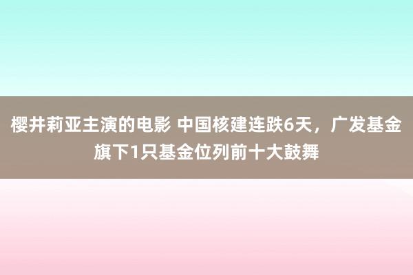 樱井莉亚主演的电影 中国核建连跌6天，广发基金旗下1只基金位列前十大鼓舞