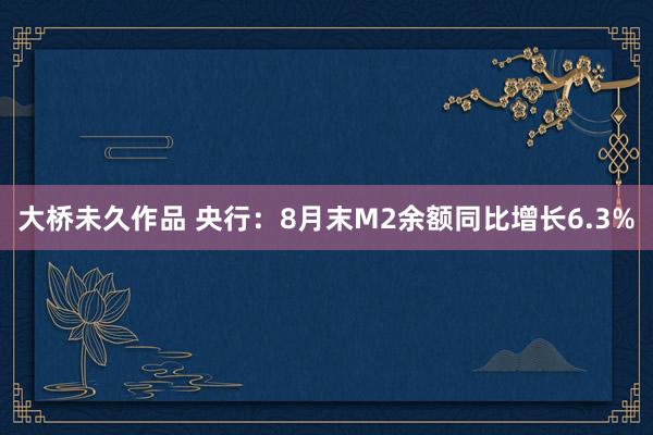 大桥未久作品 央行：8月末M2余额同比增长6.3%