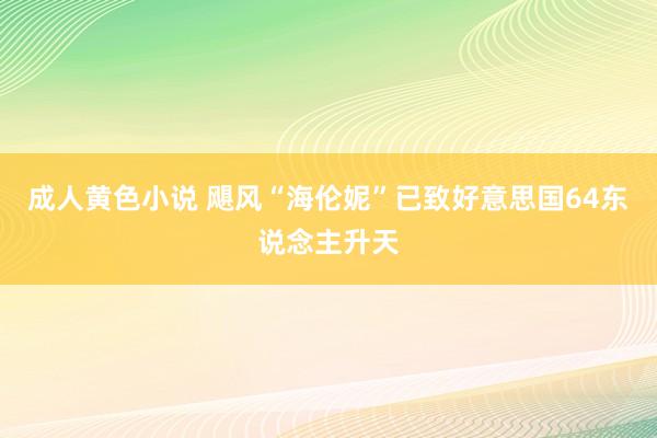 成人黄色小说 飓风“海伦妮”已致好意思国64东说念主升天