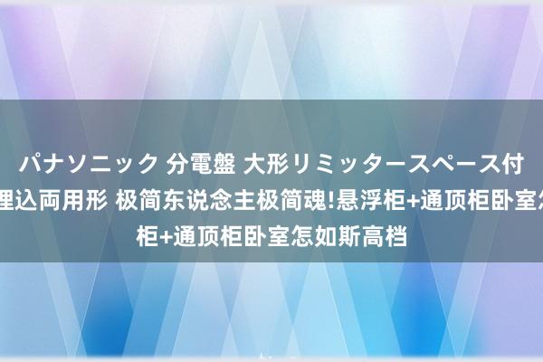 パナソニック 分電盤 大形リミッタースペース付 露出・半埋込両用形 极简东说念主极简魂!悬浮柜+通顶柜卧室怎如斯高档