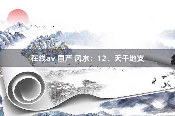 在线av 国产 风水：12、天干地支