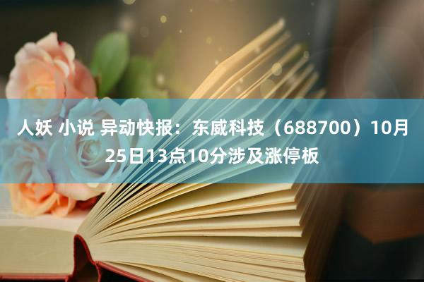 人妖 小说 异动快报：东威科技（688700）10月25日13点10分涉及涨停板