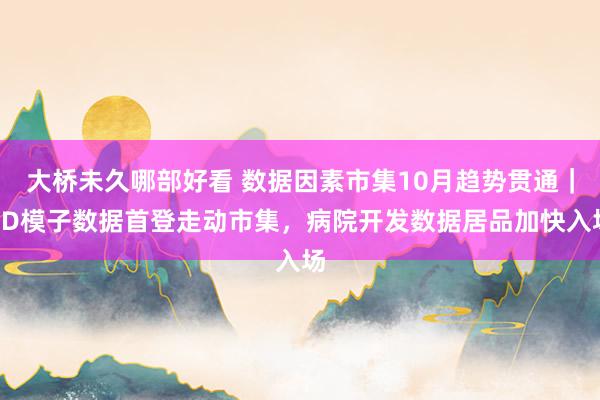 大桥未久哪部好看 数据因素市集10月趋势贯通｜3D模子数据首登走动市集，病院开发数据居品加快入场