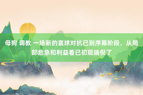 母狗 调教 一场新的寰球对抗已到序幕阶段，从局部危急和利益看已初现端倪了