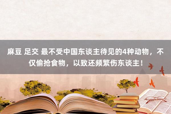 麻豆 足交 最不受中国东谈主待见的4种动物，不仅偷抢食物，以致还频繁伤东谈主！