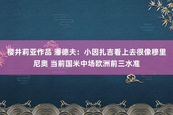 樱井莉亚作品 潘德夫：小因扎吉看上去很像穆里尼奥 当前国米中场欧洲前三水准