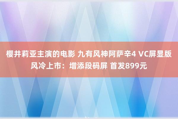 樱井莉亚主演的电影 九有风神阿萨辛4 VC屏显版风冷上市：增添段码屏 首发899元