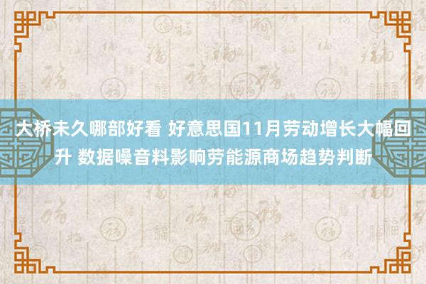 大桥未久哪部好看 好意思国11月劳动增长大幅回升 数据噪音料影响劳能源商场趋势判断