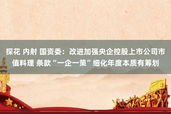 探花 内射 国资委：改进加强央企控股上市公司市值料理 条款“一企一策”细化年度本质有筹划