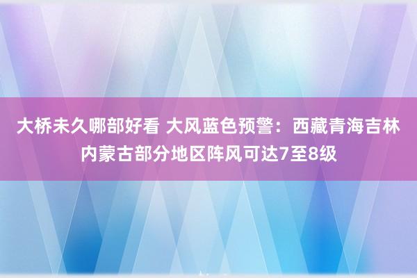 大桥未久哪部好看 大风蓝色预警：西藏青海吉林内蒙古部分地区阵风可达7至8级