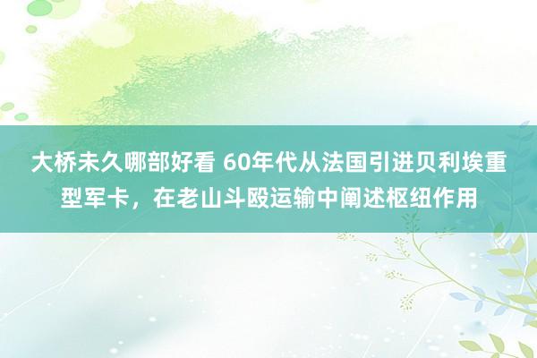 大桥未久哪部好看 60年代从法国引进贝利埃重型军卡，在老山斗殴运输中阐述枢纽作用