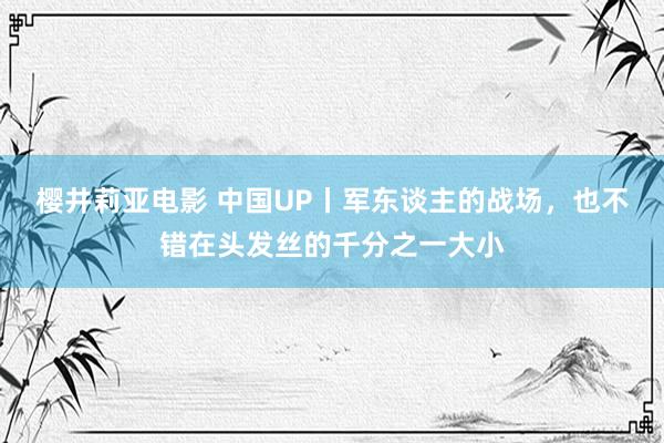 樱井莉亚电影 中国UP丨军东谈主的战场，也不错在头发丝的千分之一大小