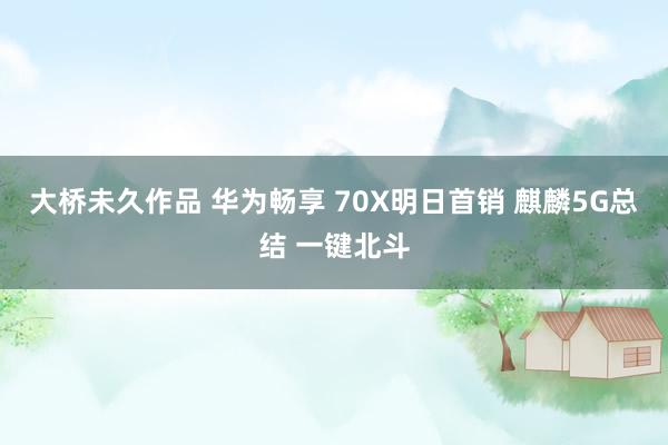 大桥未久作品 华为畅享 70X明日首销 麒麟5G总结 一键北斗