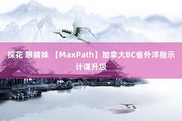 探花 眼睛妹 【MaxPath】加拿大BC省外洋指示计谋升级