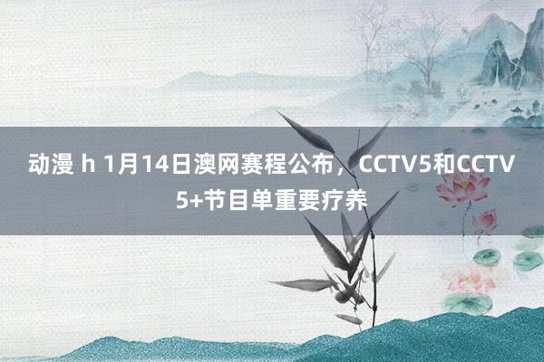 动漫 h 1月14日澳网赛程公布，CCTV5和CCTV5+节目单重要疗养